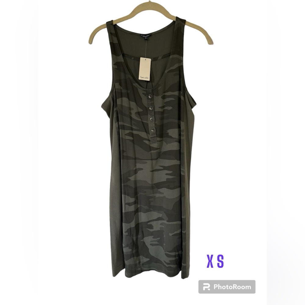 Splendid Sleeveless  cammo  dress